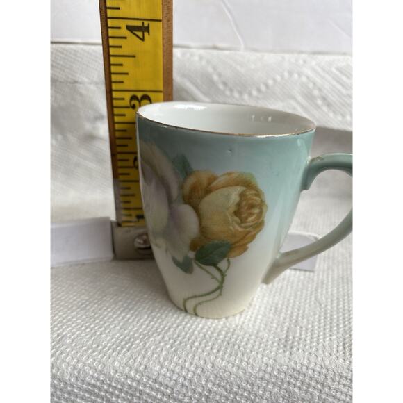 Z.S. & Co Bavaria 4 Vintage Chocolate Or Demitasse Cups And Saucers Yellow Roses - Picture 8 of 12